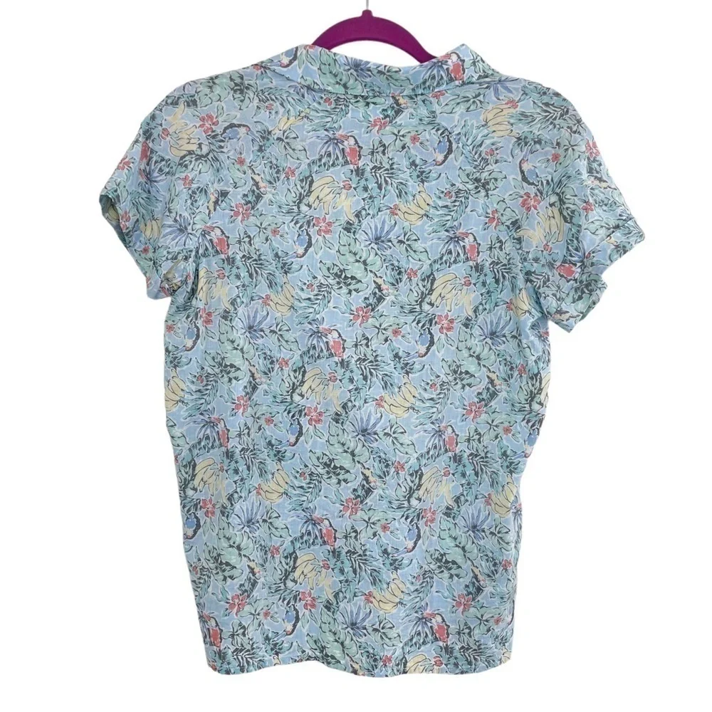 Marine Layer Kalaia Button Down Tukan Print Hawaiian Shirt NEW With Tags Size XS - Picture 11 of 13